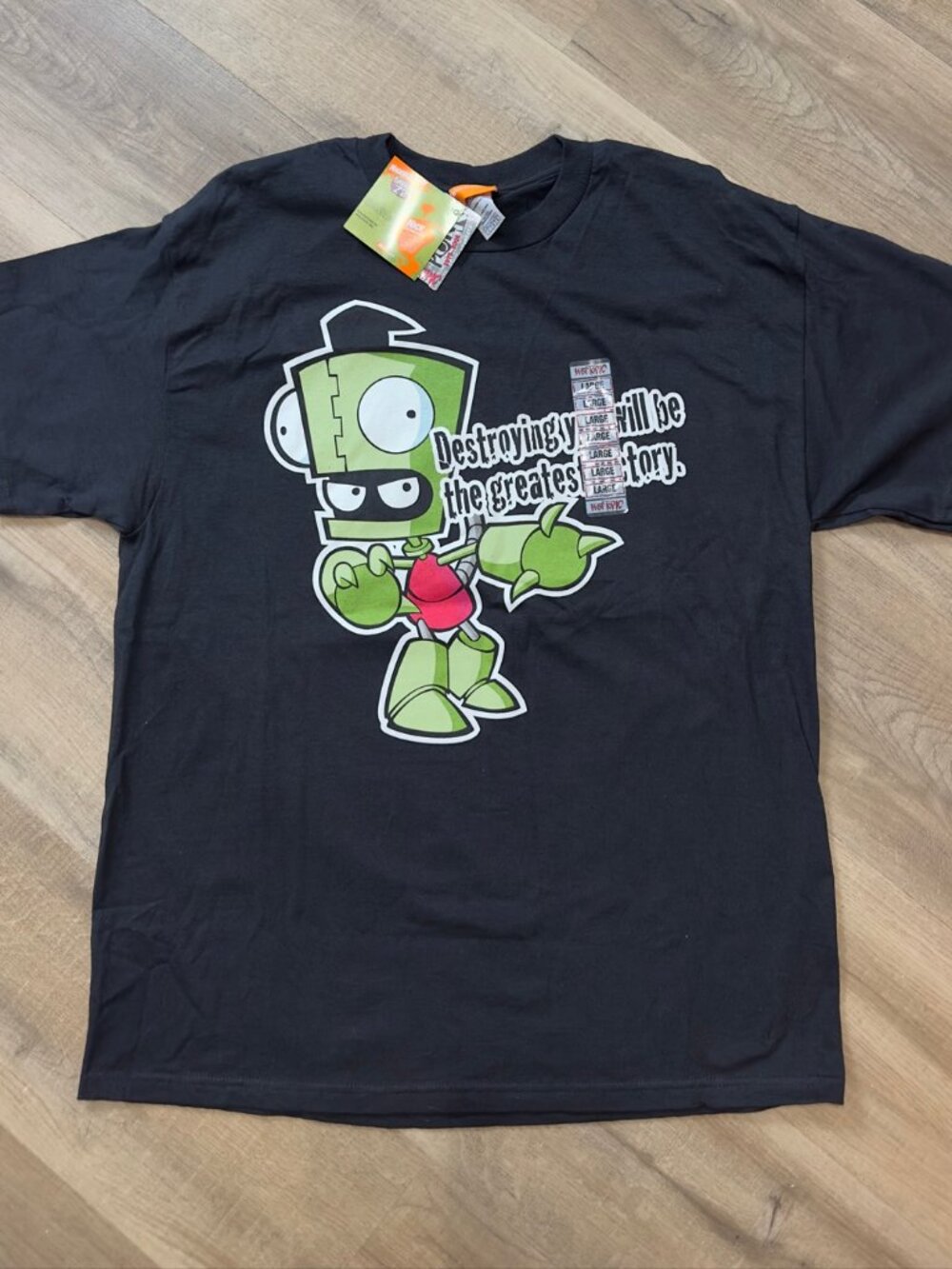 Vintage Invader Zim Shirt Large NWT GIR Destroying You Greatest Story Hot Topic